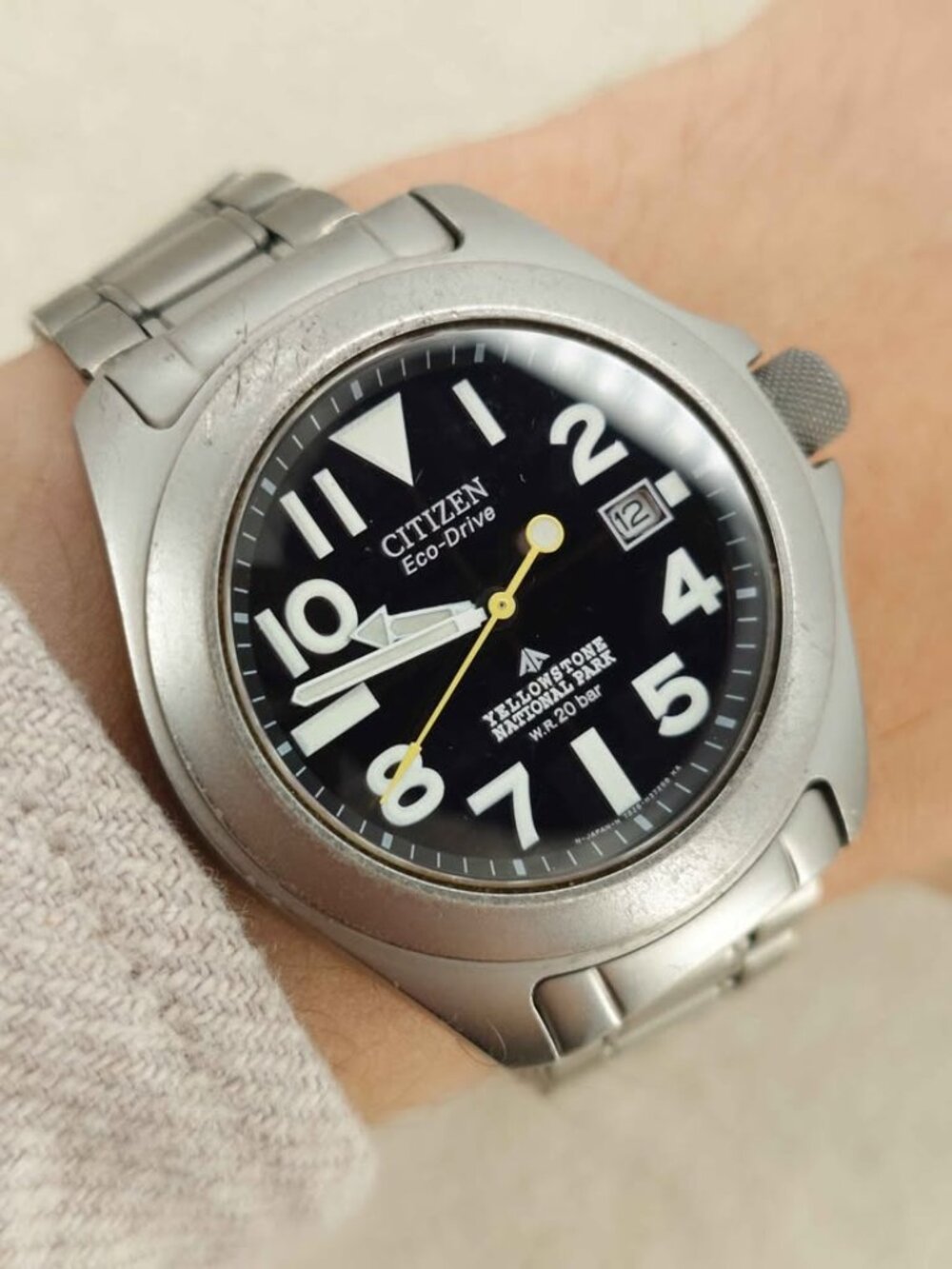 Citizen Promaster Eco-Drive Watch Ray Mears Yellowstone Titanium 7828-J21963 JDM